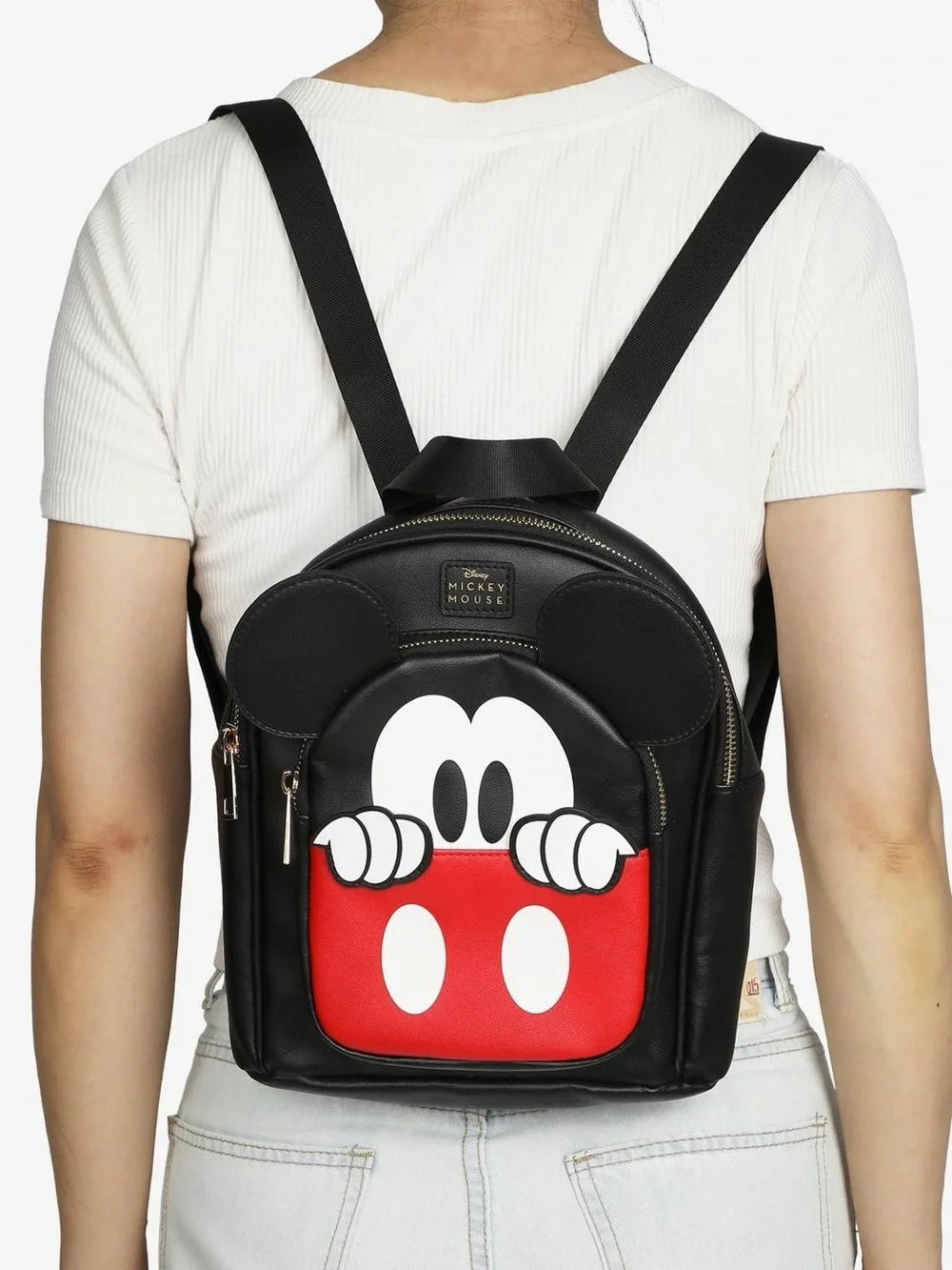 NWT Disney Mickey Mouse Peeking Mini Backpack